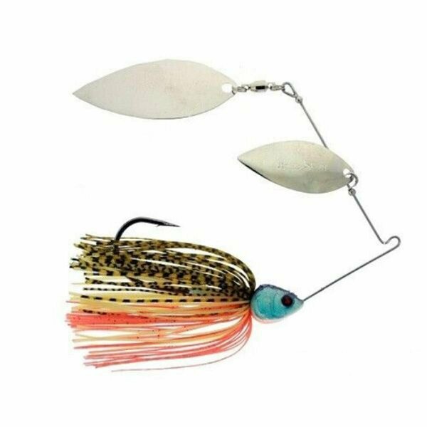 Bufonadas IM-BG1-2DW-08 0.5 oz Double Willow Ish Monroe Bling Spinnerbait - 08 Blue Gill BU2977245